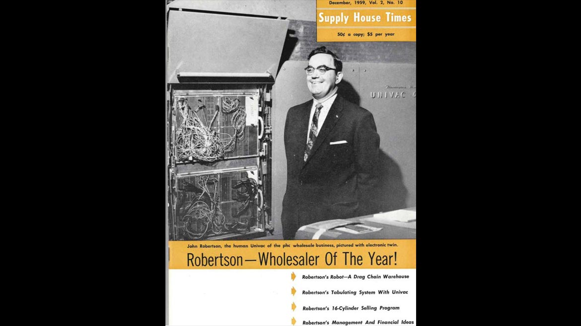 Robertson Heating Supply was named Supply House of the Year in 1959