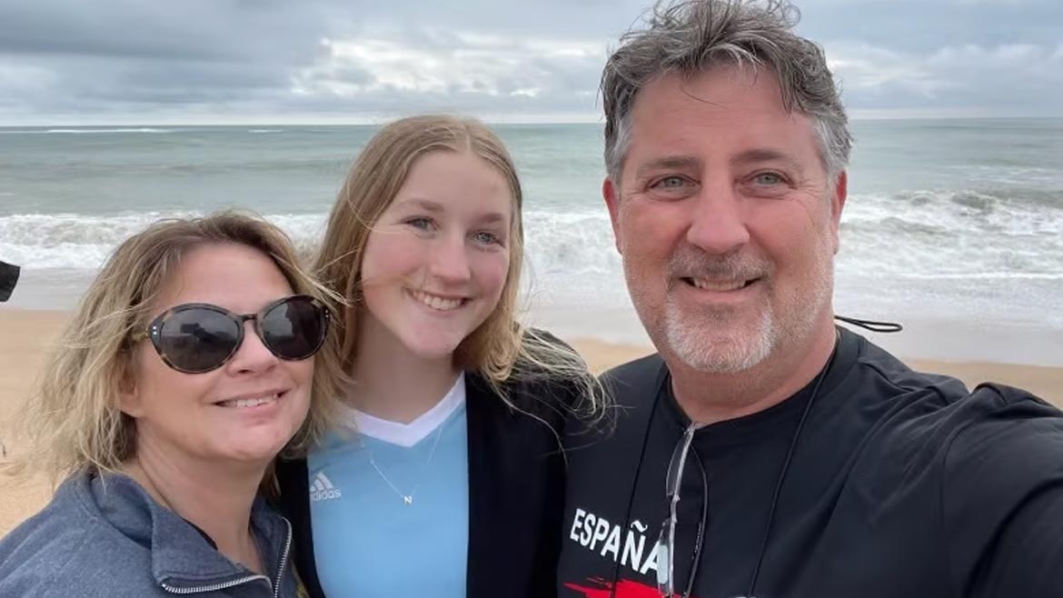 From left: Kristy Ludwig, Terry’s wife, Stella Ludwig, daughter of Terry and Kristy Ludwig, and Terry Ludwig.