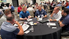 Members having a discussion at the ASA Northeast Summit.