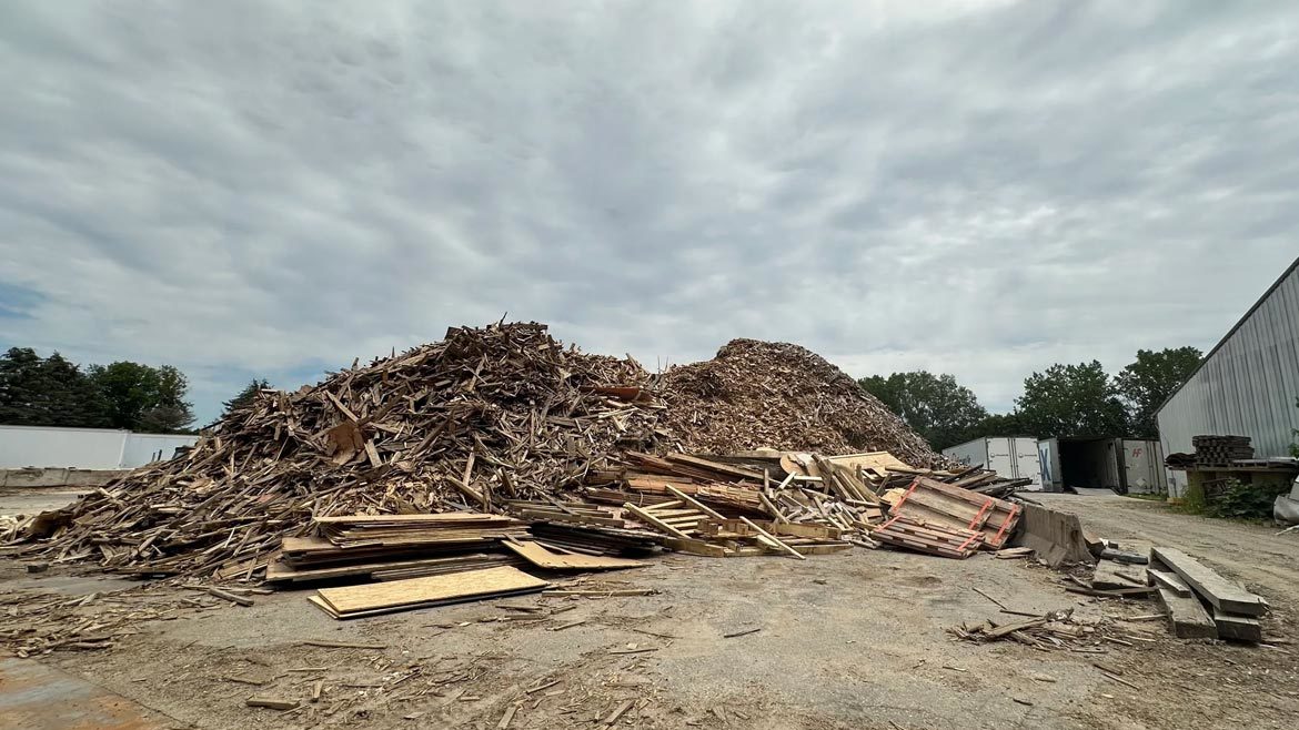 Pallet Resource exterior of wood recycling center