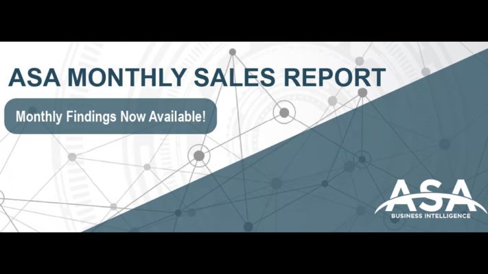 ASA Monthly Sales Report banner with findings now available CTA.