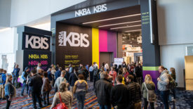 Attendees entering the NKBA KBIS event