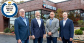 2024 Supply House Times PVF Ring of Honor Inductee: Service Metal. Service Metal Executives, left to right: VP of Business Development Ken Gebhardt, President Tim Williamson, VP of Operations Brad Schneider, VP of Sales Jim Fears.