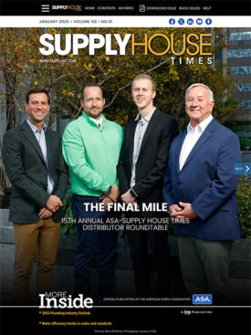 Supply House Times January 2025 eMagazine Cover 450x600px